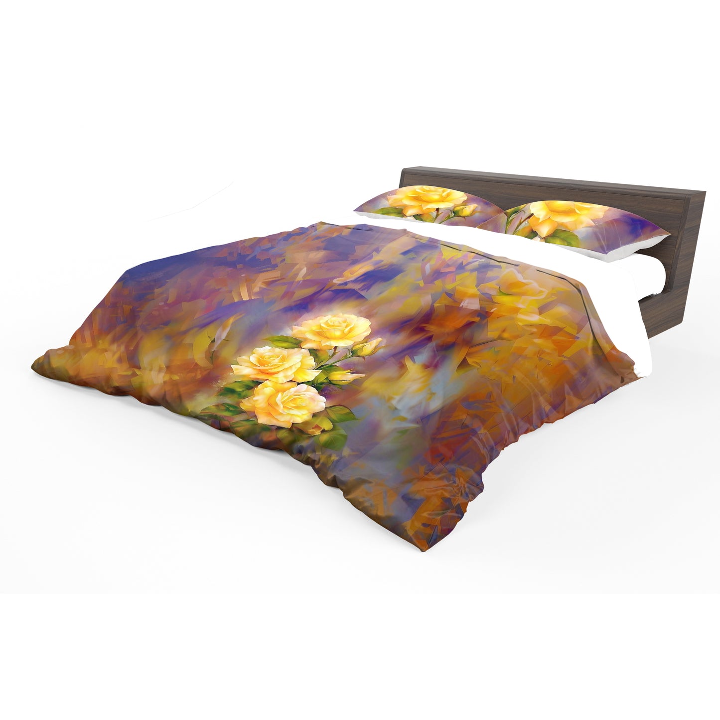 Radiant Yellow Rose Duvet Cover Set