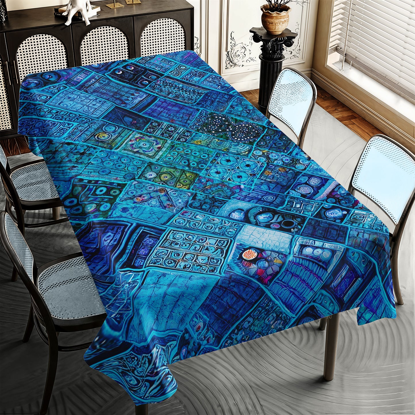 Rain Monsoon Rectangle Tablecloth