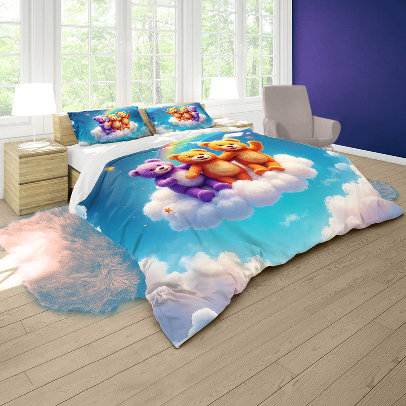 Rainbow Bear Hugs Duvet Cover Set