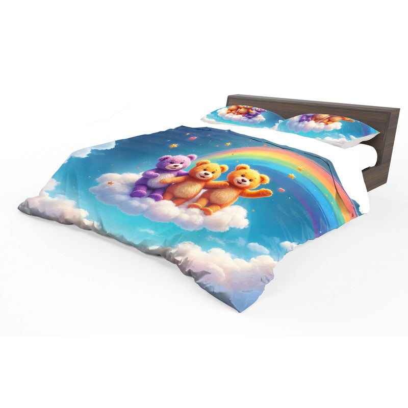 Rainbow Bear Hugs Duvet Cover Set