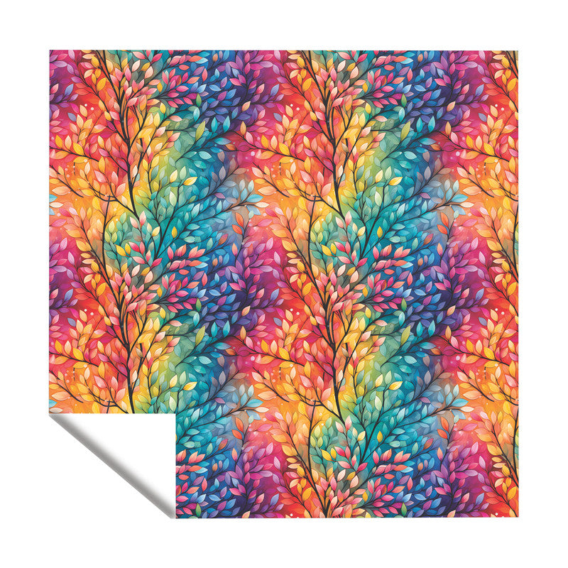 Bright Rainbow Foilage Square Tablecloth