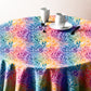 Rainbow Foliage Soft Round Tablecloth