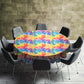 Rainbow Foliage Pastel Round Tablecloth