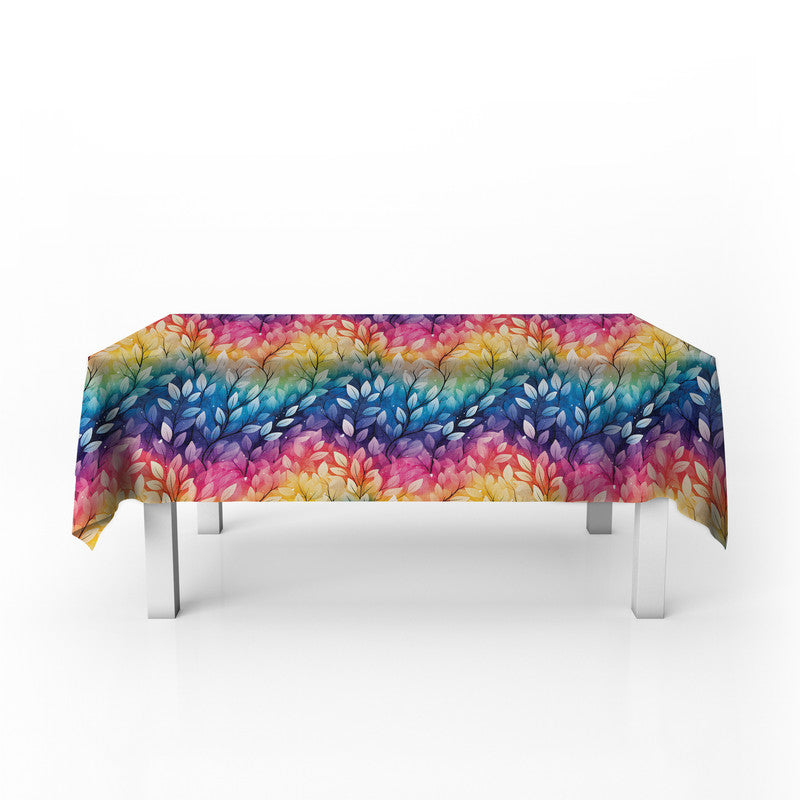 Rainbow Lines Rectangle Tablecloth