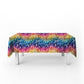 Rainbow Lines Rectangle Tablecloth
