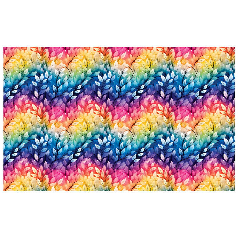 Rainbow Lines Rectangle Tablecloth
