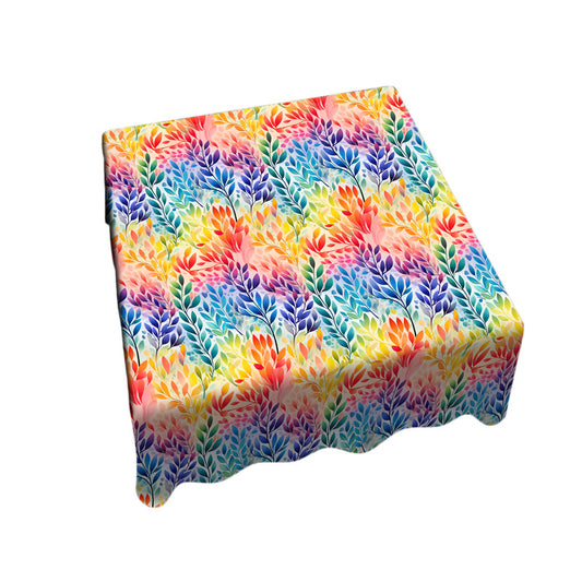 Soft Colour Foliage Square Tablecloth