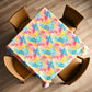 Rainbow Foliage Square Tablecloth