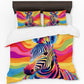 Rainbow Zebra Duvet Cover Set by Wikus Schalkwyk