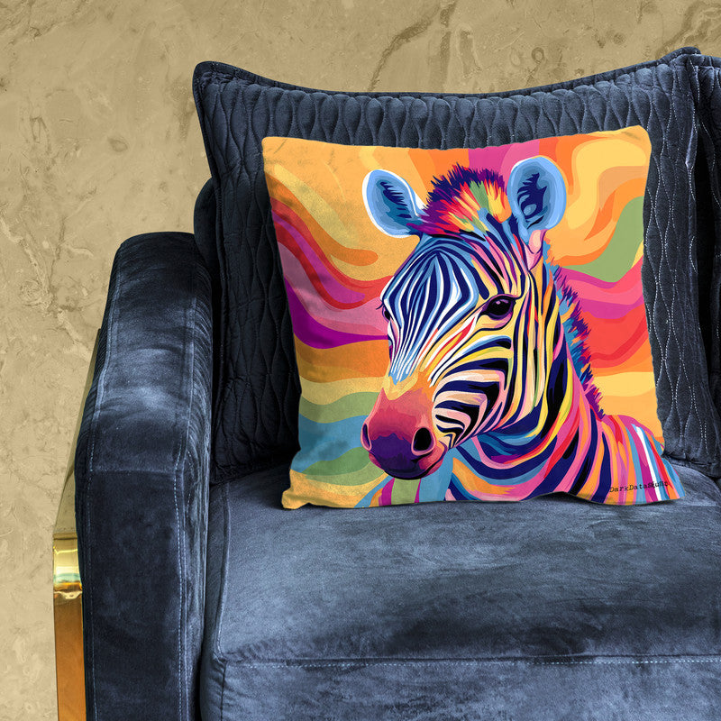 Rainbow Zebra Luxury Scatter by Wikus Schalkwyk