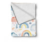Rainbow and Clouds Baby Fleece Blanket