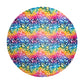 Rainbow Colour Leaves Round Tablecloth