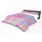 Rainbow Colour Waves Duvet Cover Set