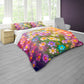 Rainbow Daisies Duvet Cover Set