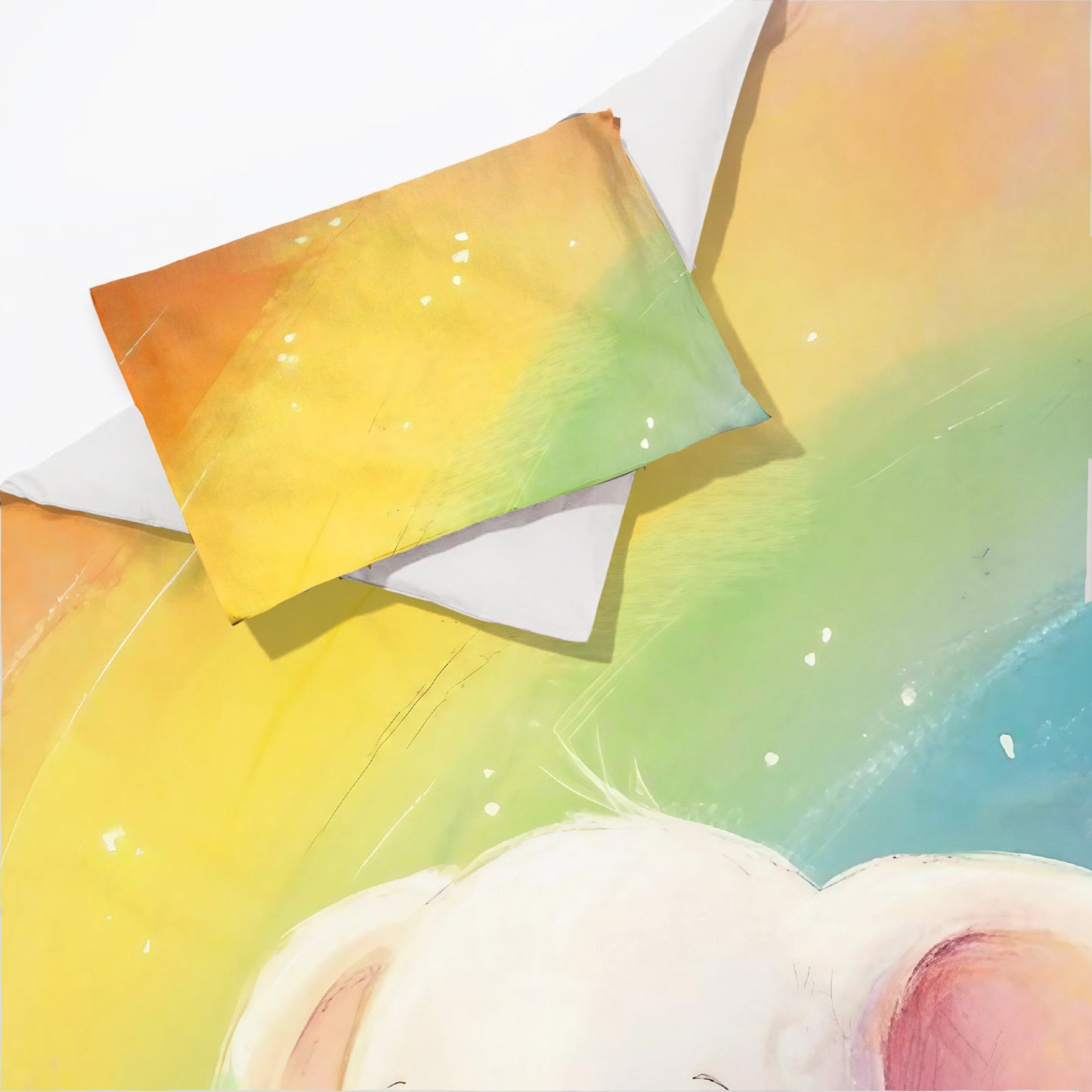 Rainbow Elephant Cot Set