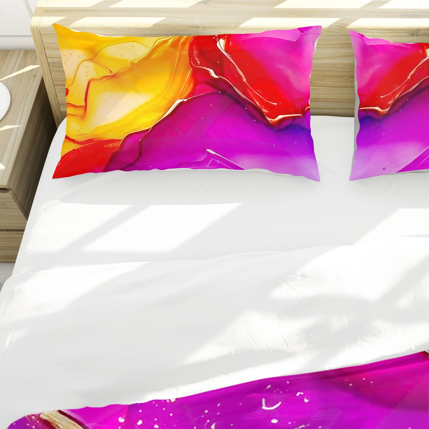 Rainbow Flowing Eclipse Duvet Cover Set