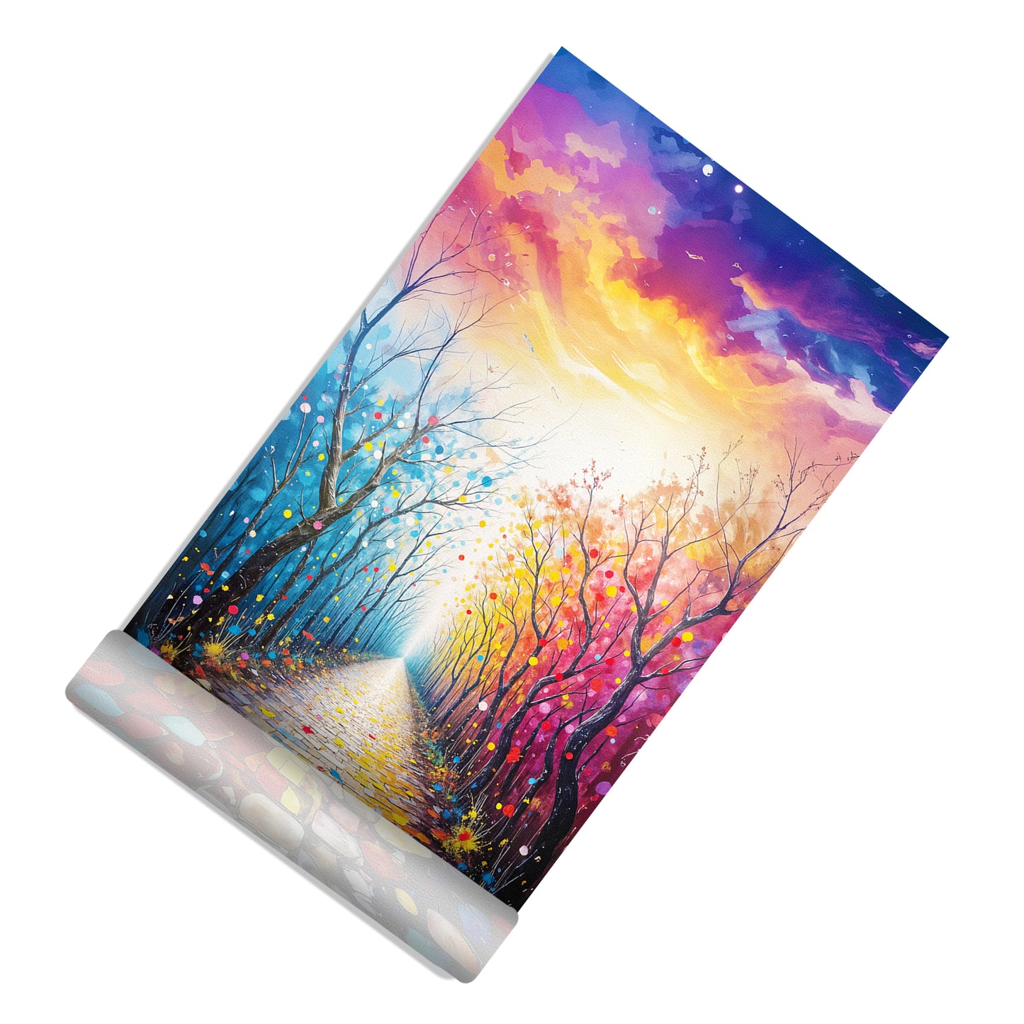 Rainbow Grove Passage Door Decoupage