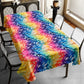 Rainbow Lines Rectangle Tablecloth