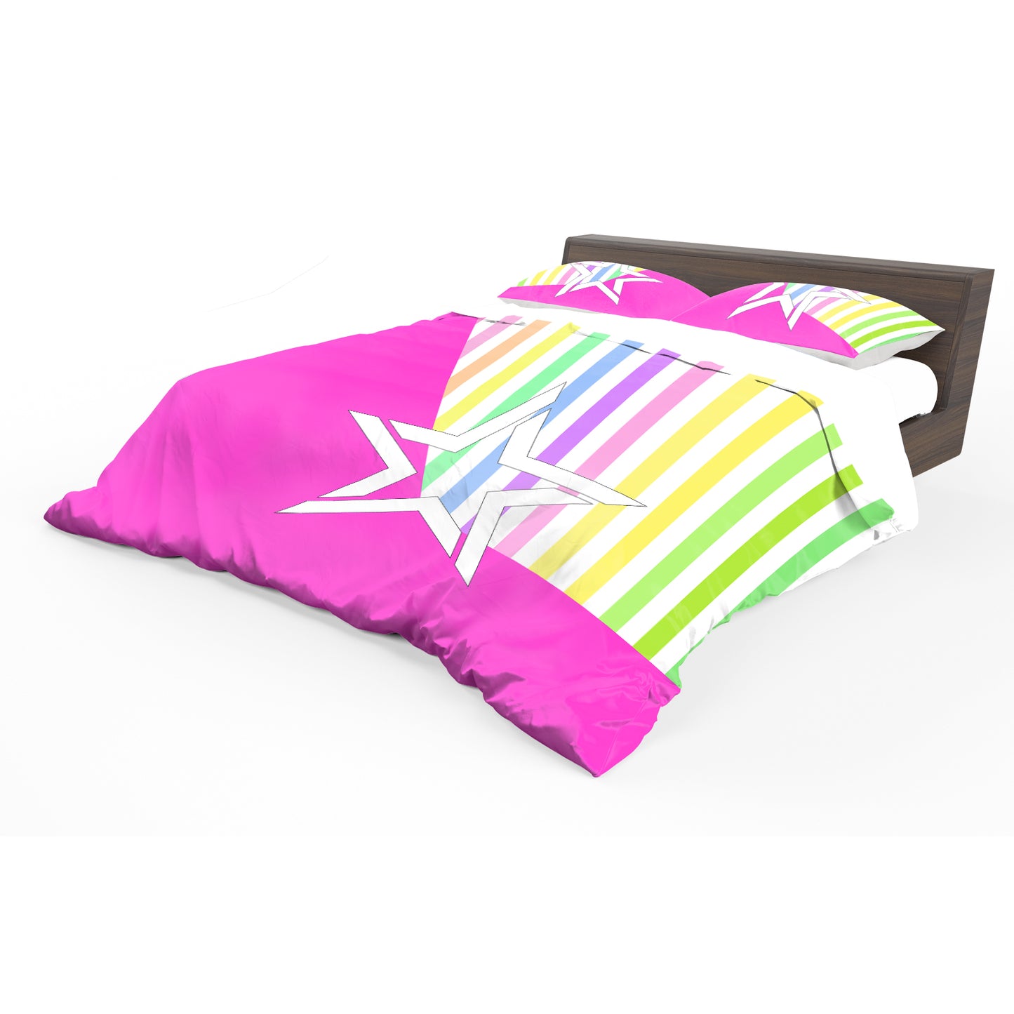 Rainbow Star Duvet Cover Set