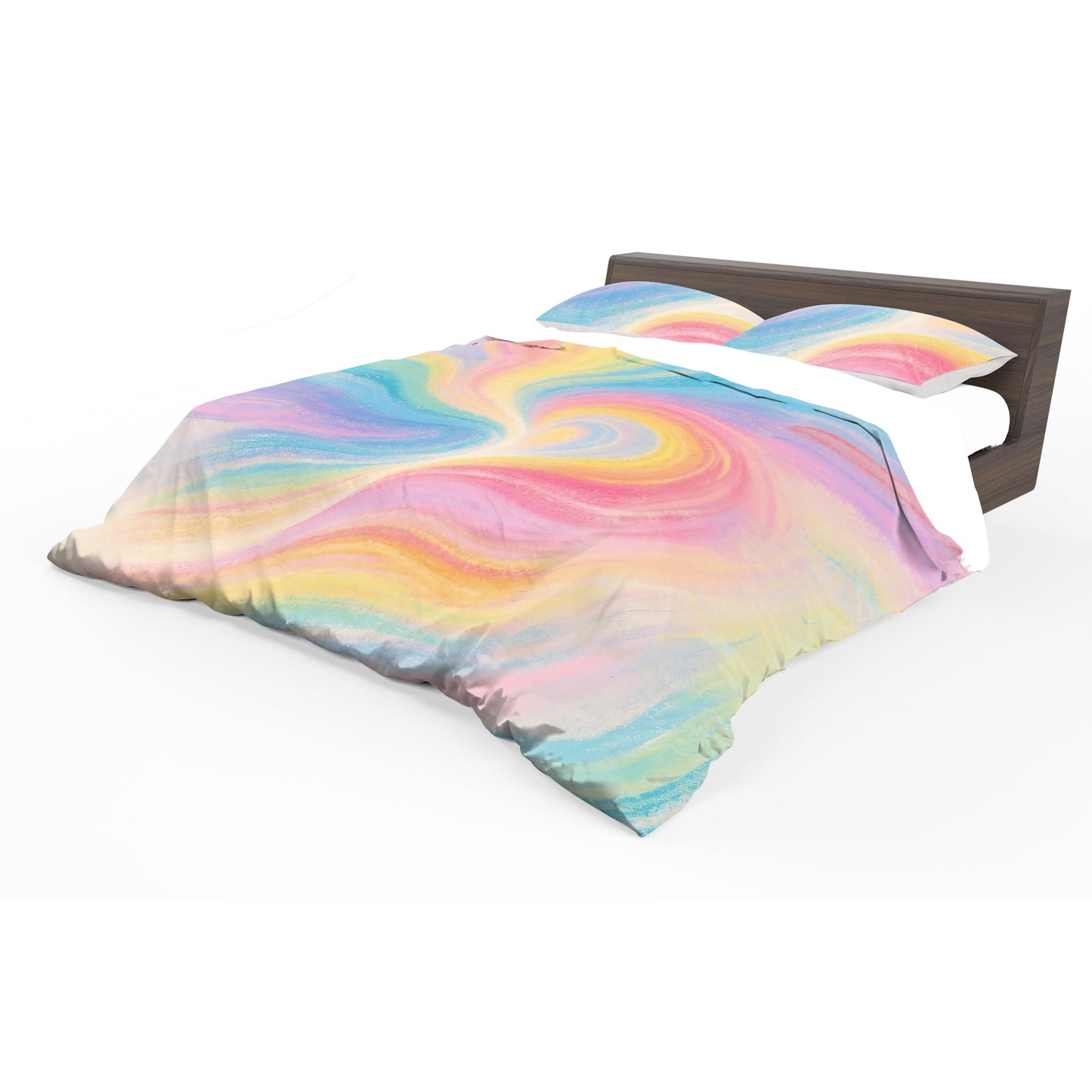 Rainbow Swirll Queen Duvet