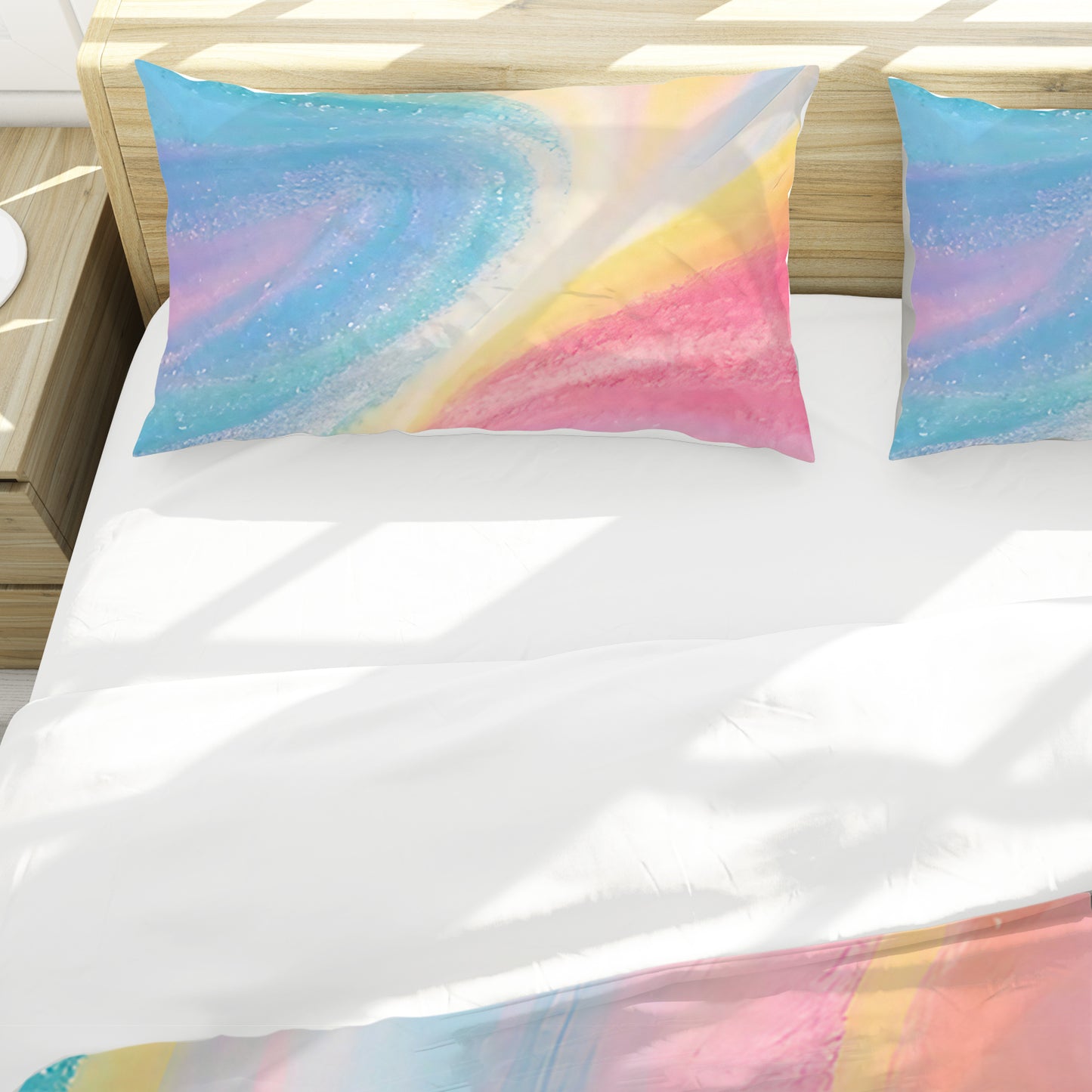 Rainbow Swirll Queen Duvet