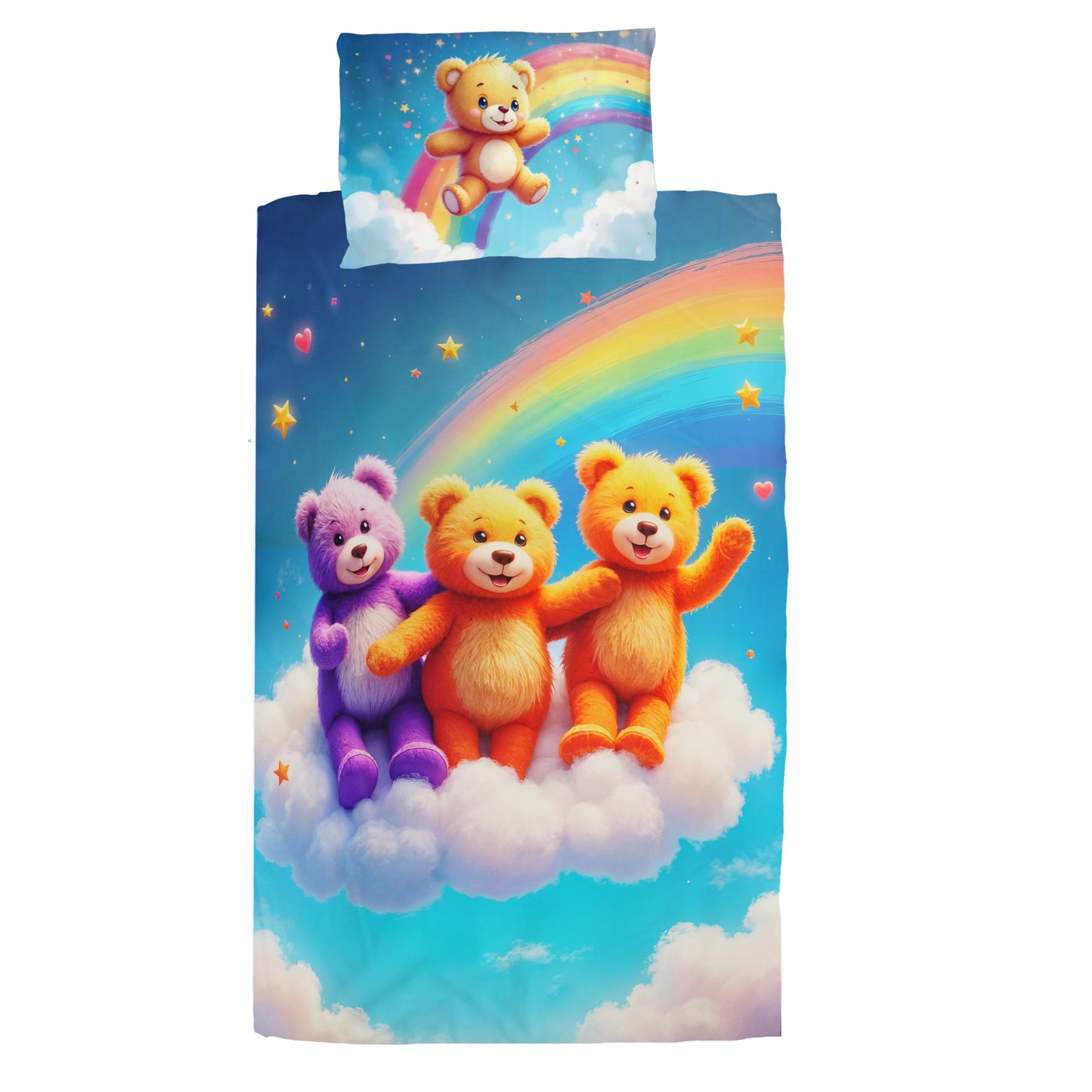 Rainbow Teddy Hugs Cot Set