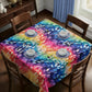 Rainbow Zigzag Square Tablecloth