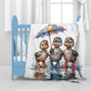 Rainy Day Ducklings Baby Fleece Blanket