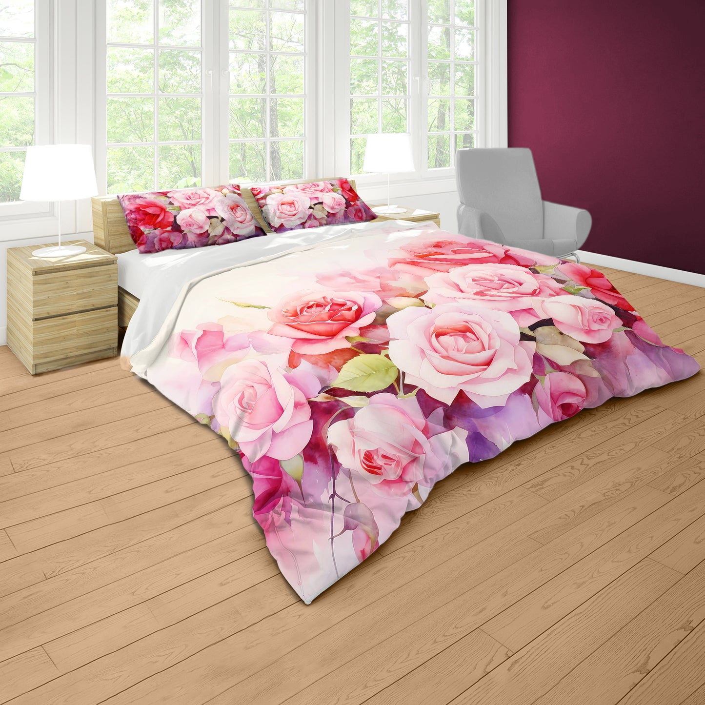 Rambling Rose Duvet Cover Set