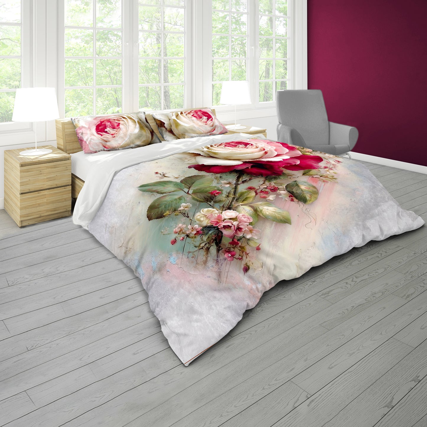 Reba Rose Duvet Cover Set