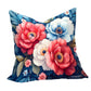 Red And Blue Flower Painting Luxury Scatter by Wikus Schalkwyk