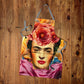 Red Floral Freda Medium Length Apron By Mark Van Vuuren