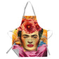 Red Floral Freda Medium Length Apron By Mark Van Vuuren