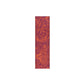 Red Maroon Floral 160cm Table Runner