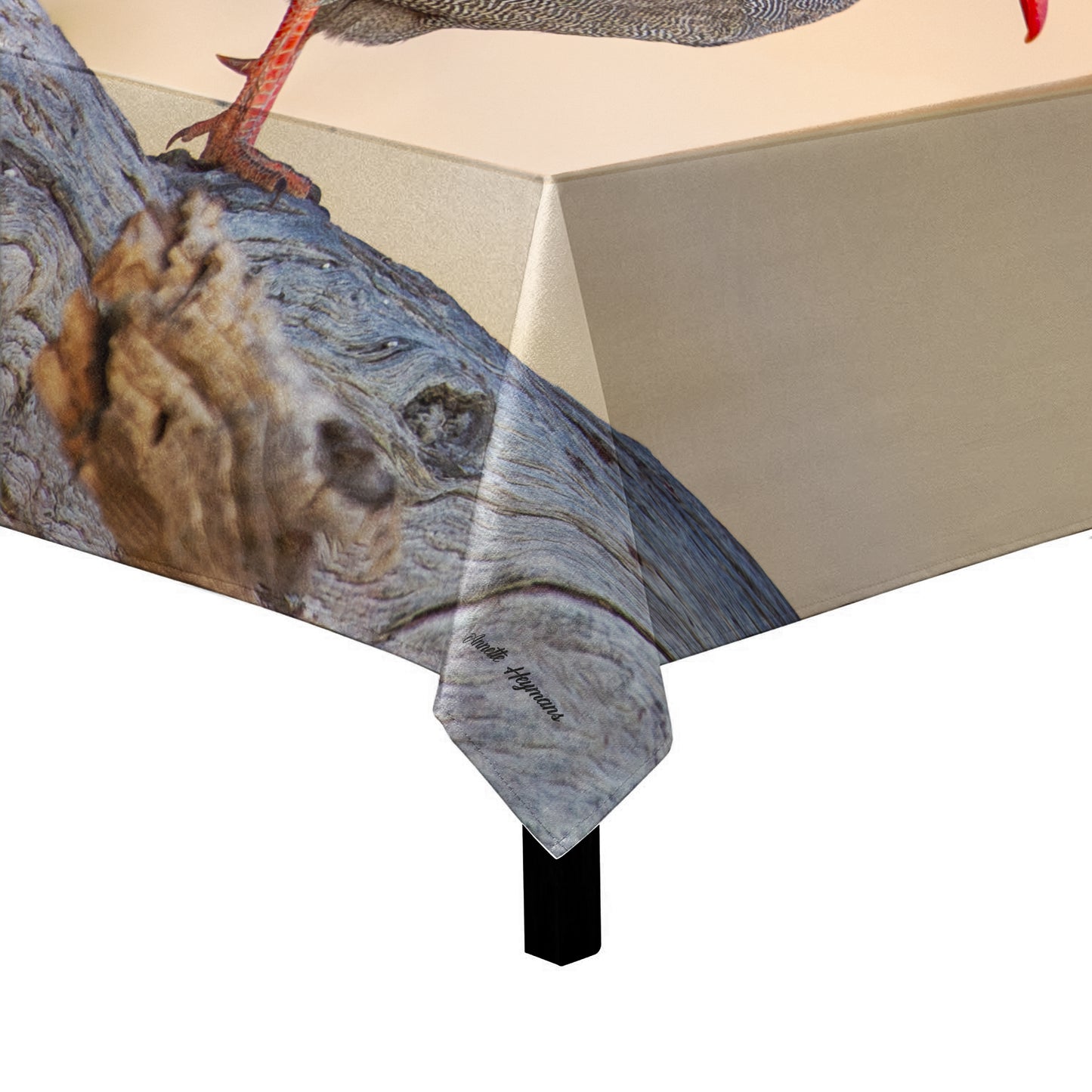 Red-billed Francolin Square Tablecloth by Annette Heymans