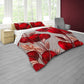 Red Blossoms Duvet Cover Set