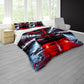 Red Car in Tunnel Duvet Cover Set