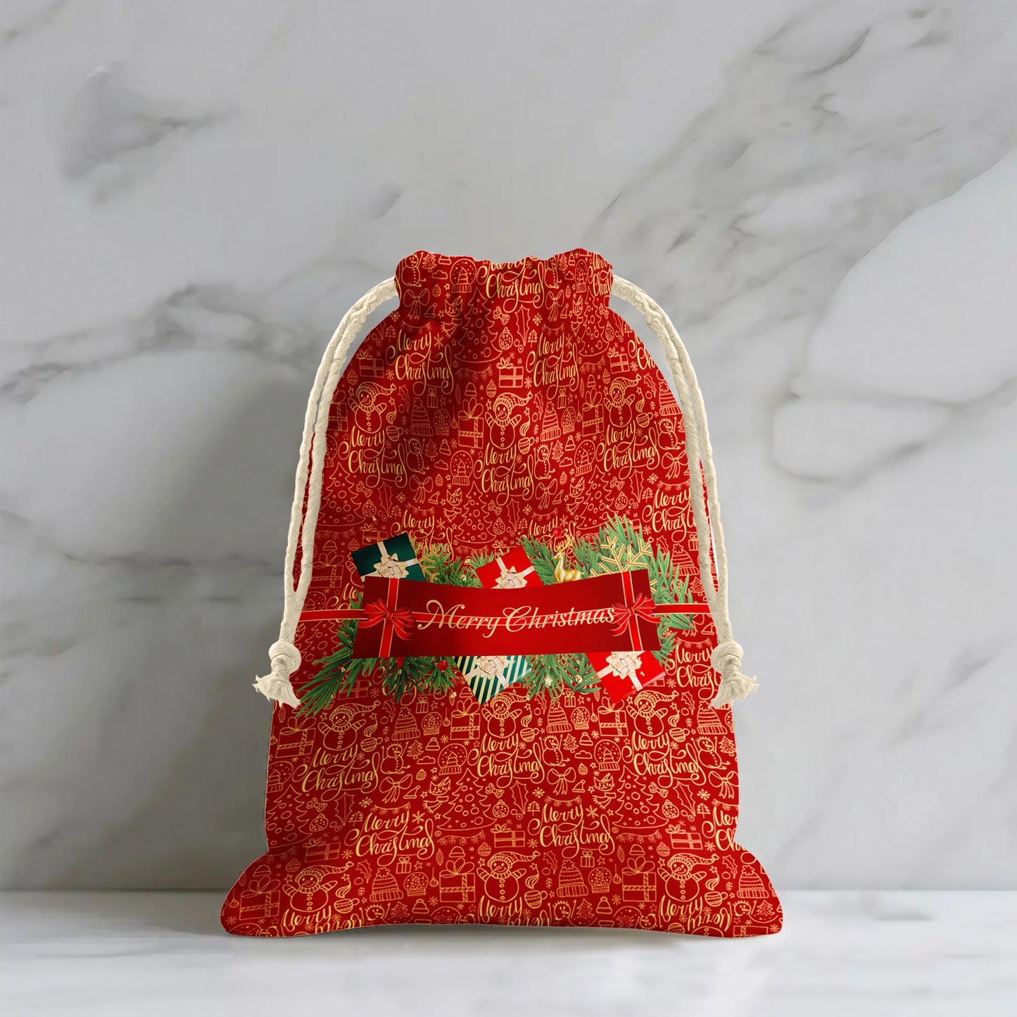 Red Christmas Gift Bag (Set of 2)