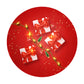 Red Christmas Round Tablecloth