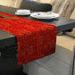 Red Christmas Table Runner
