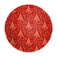Red Christmas Tree Round Tablecloth