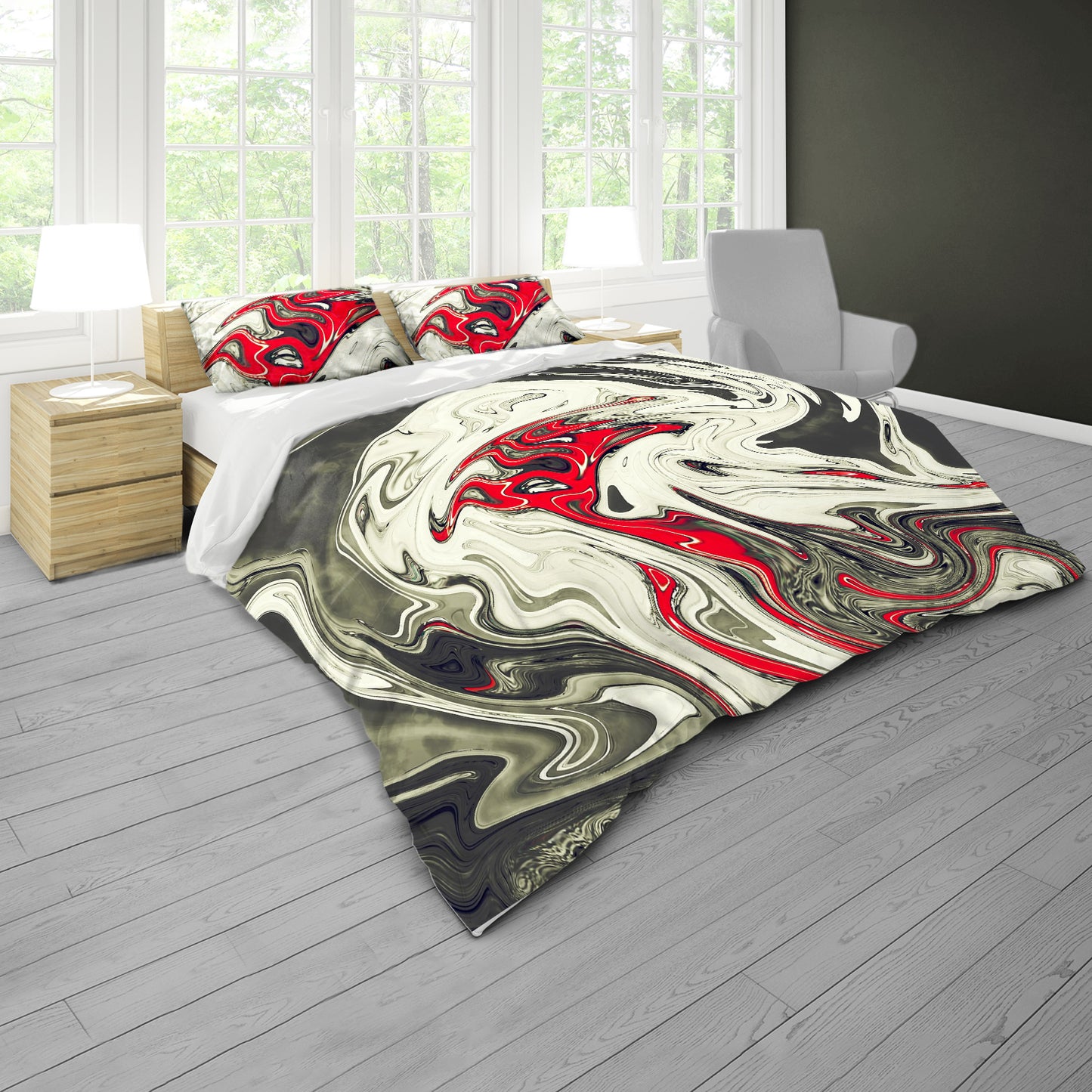 Red Core Duvet Cover Set