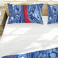 Red Flow Aquamarine Currents Duvet Cover Set
