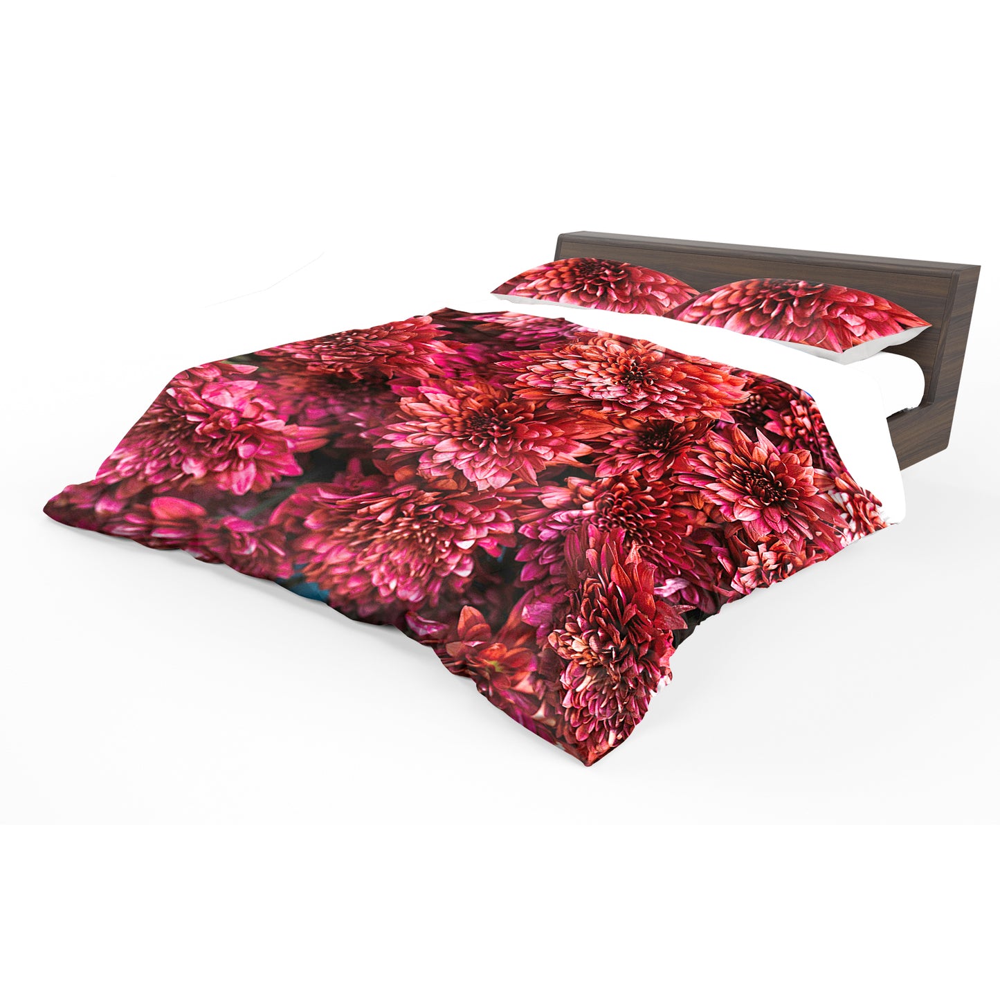 Red Flowers Duvet Cover Set