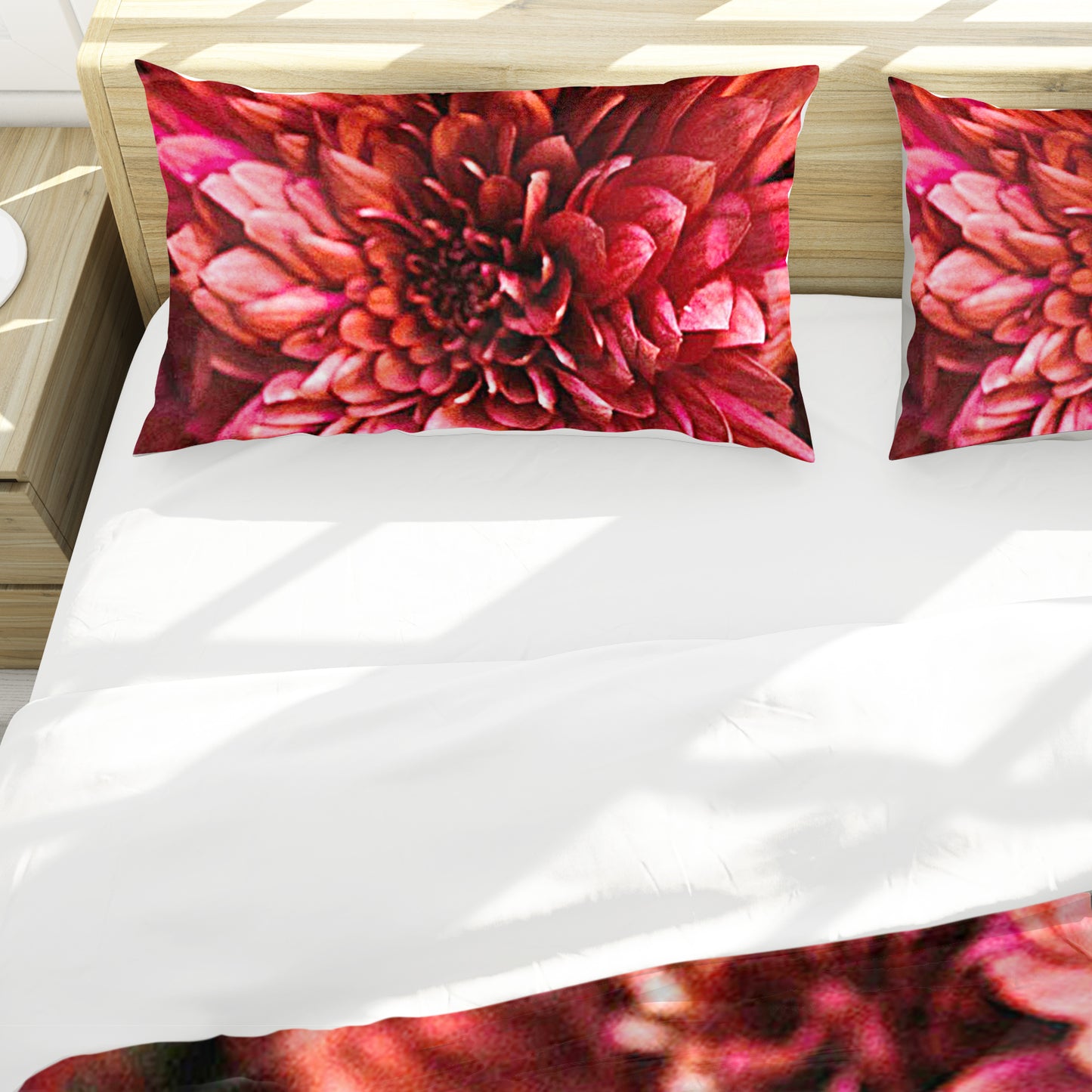 Red Flowers Duvet Cover Set