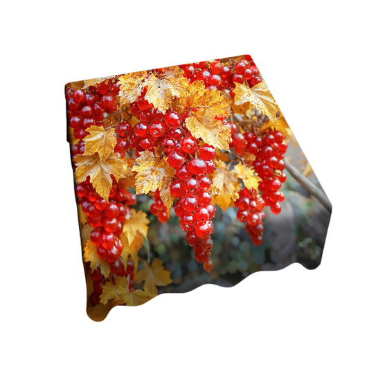 Red Grapes Square Tablecloth