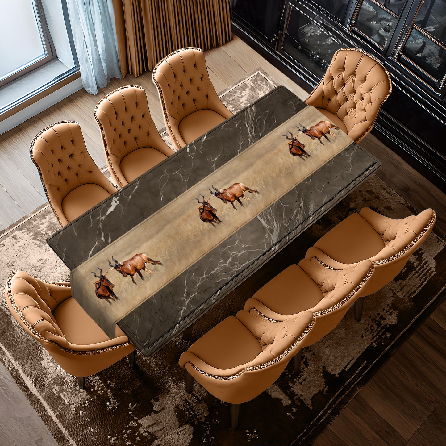 Red Hartebeest Table Runner by Fanie Heymans