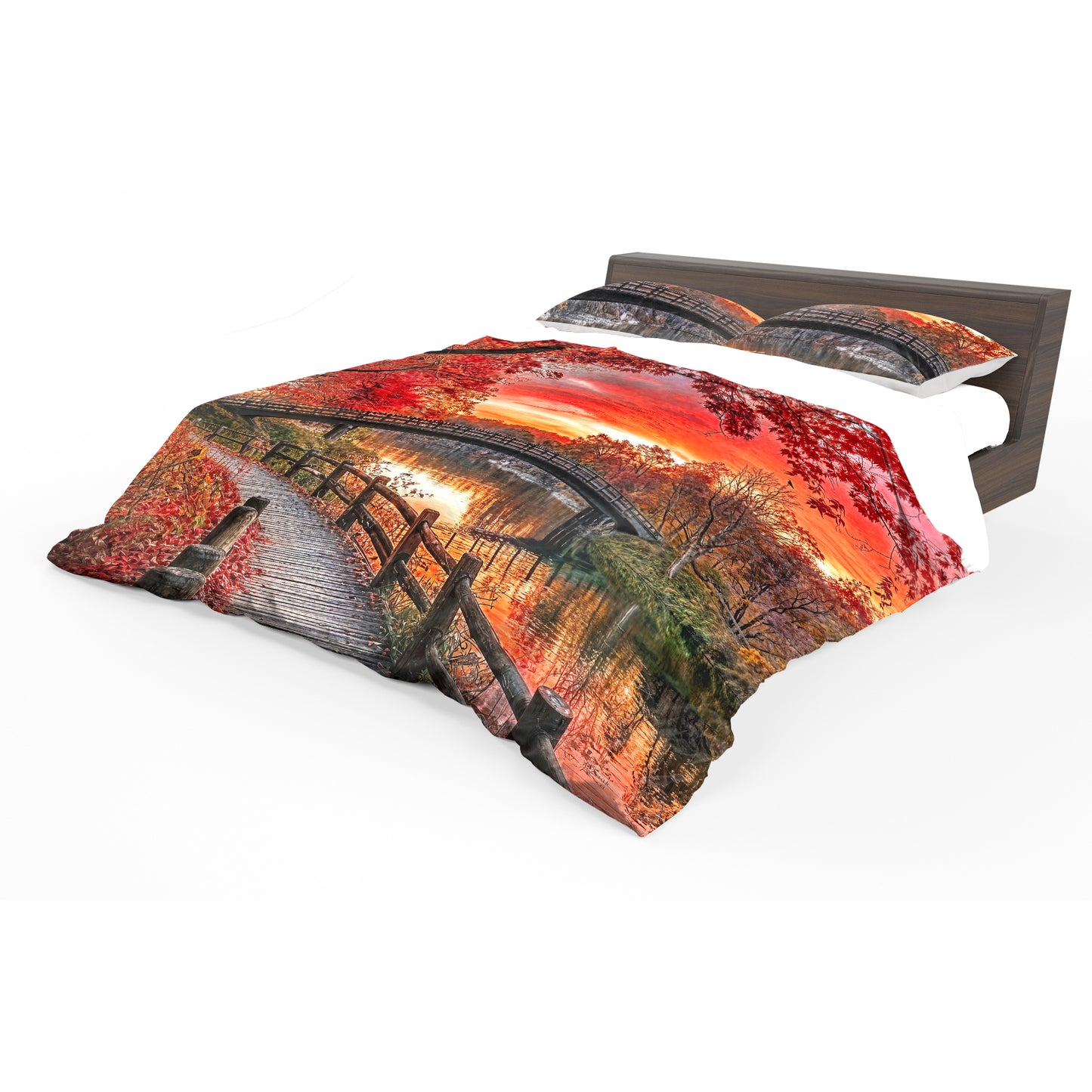 Red Moon Duvet Cover Set