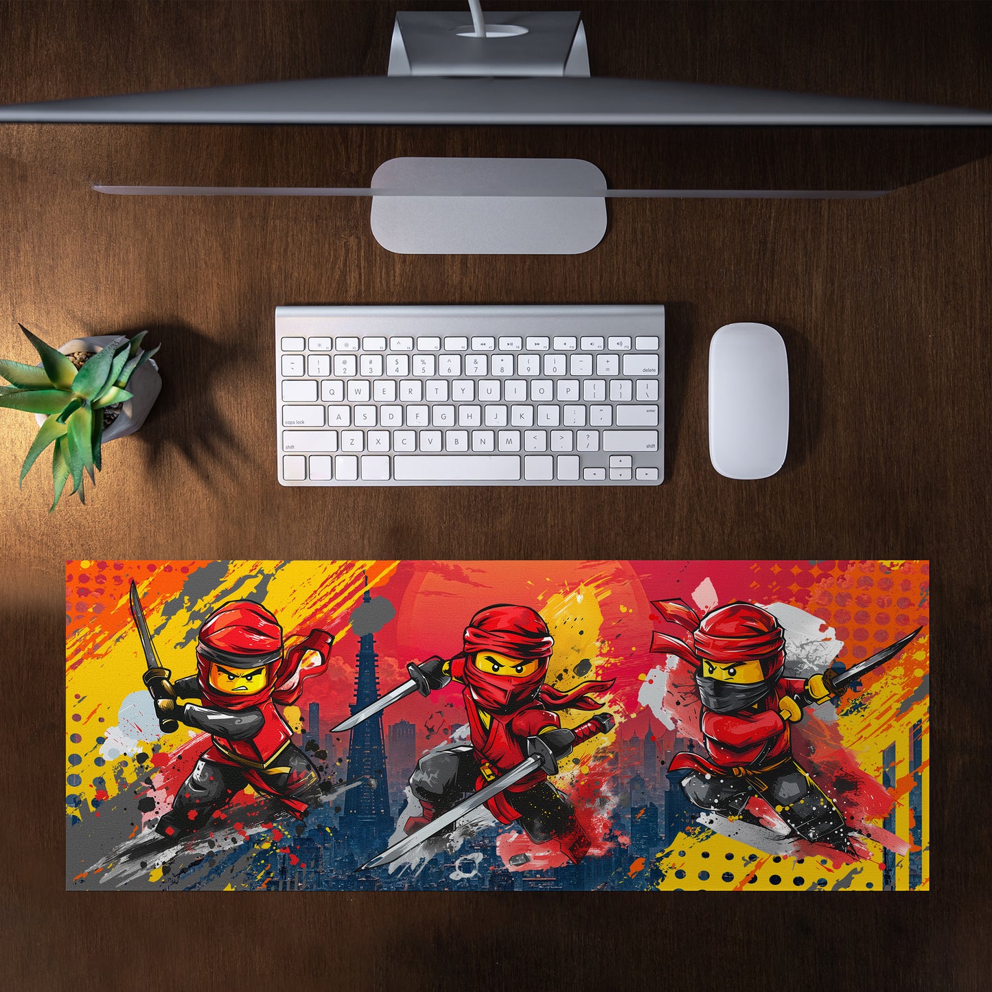 Red Ninja Desk Pad