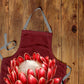 Red Protea Apron by Mark van Vuuren